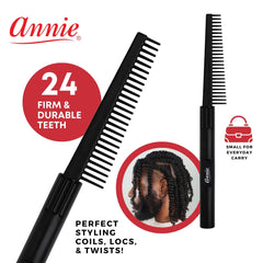 Annie peine giro 10 dientes afinados para un peinado suave