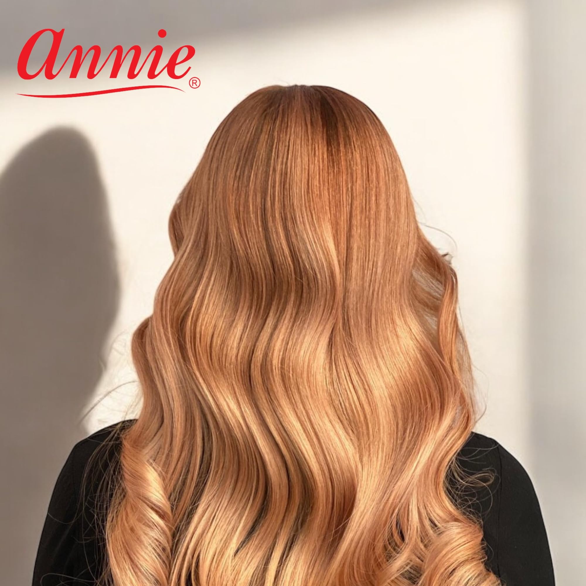 Annie rodillos magneticos 2 pulgadas gris cabello mediano largo brillo