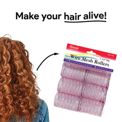 Annie rodillos malla jumbo pack de 6 morados ideal para peinados sin calor