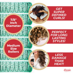 Annie rollos verde pack 12 unidades, ideal para organizar tu kit