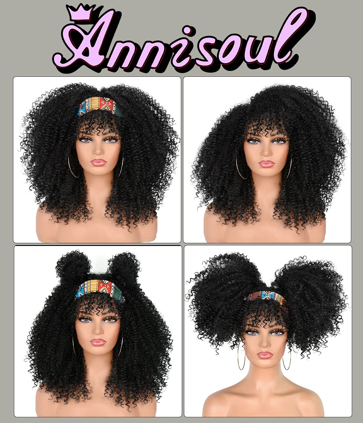 ANNISOUL textura auténtica realza estilo con rizos definidos.