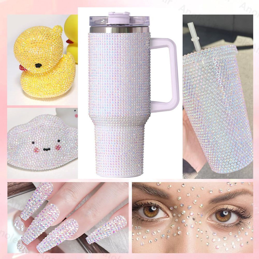 Joyas y accesorios decorados con rhinestones resina para un look personalizado