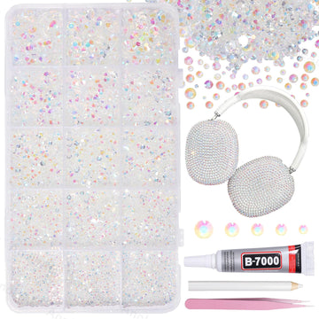 AnoleAir kit de cristales AB, 12000 piezas, para proyectos creativos y bedazzling