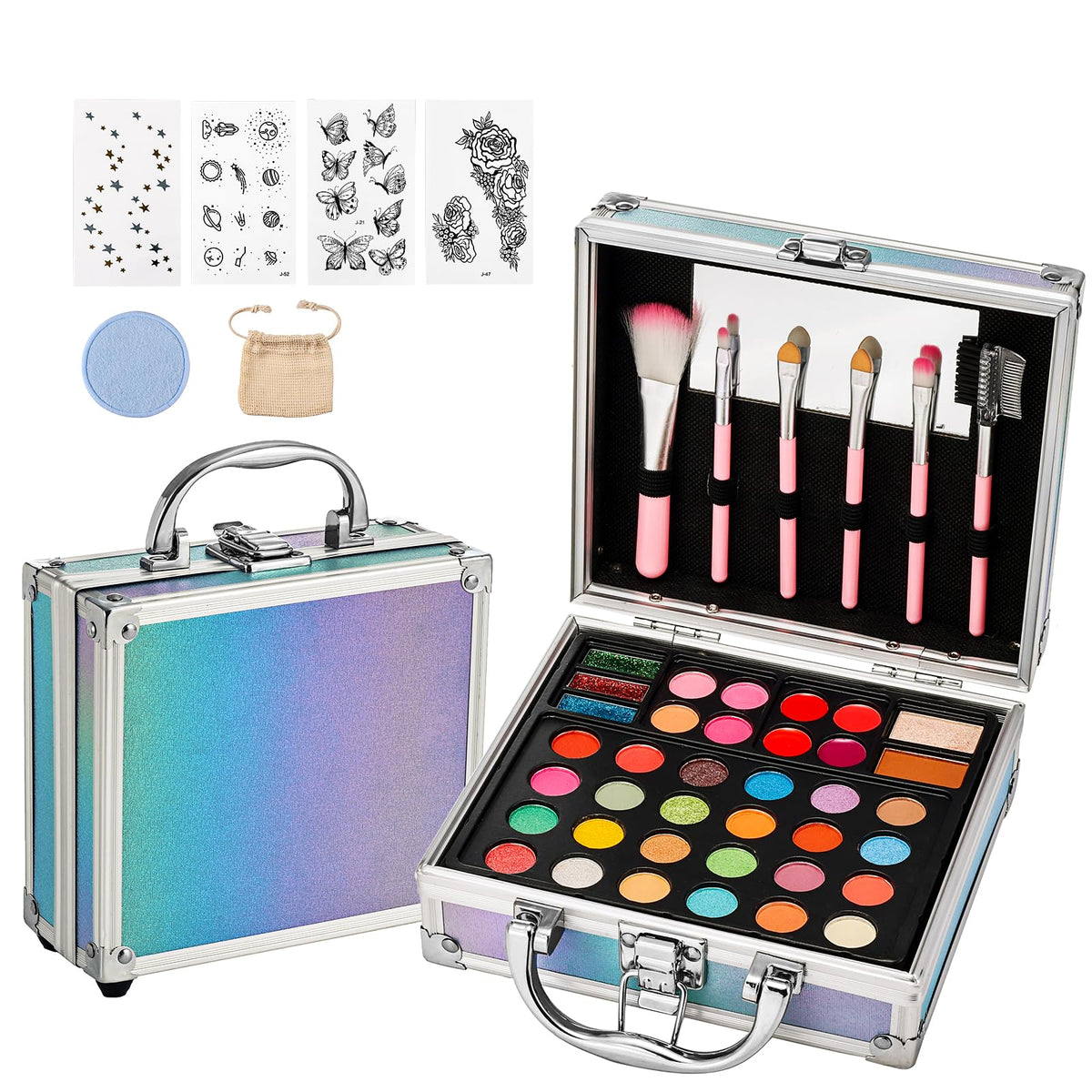 Kit de maquillaje Anpro, estuche portátil para aprender en casa o clase.