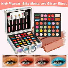 Anpro paleta de brillos labiales 4 colores, acabado luminoso.