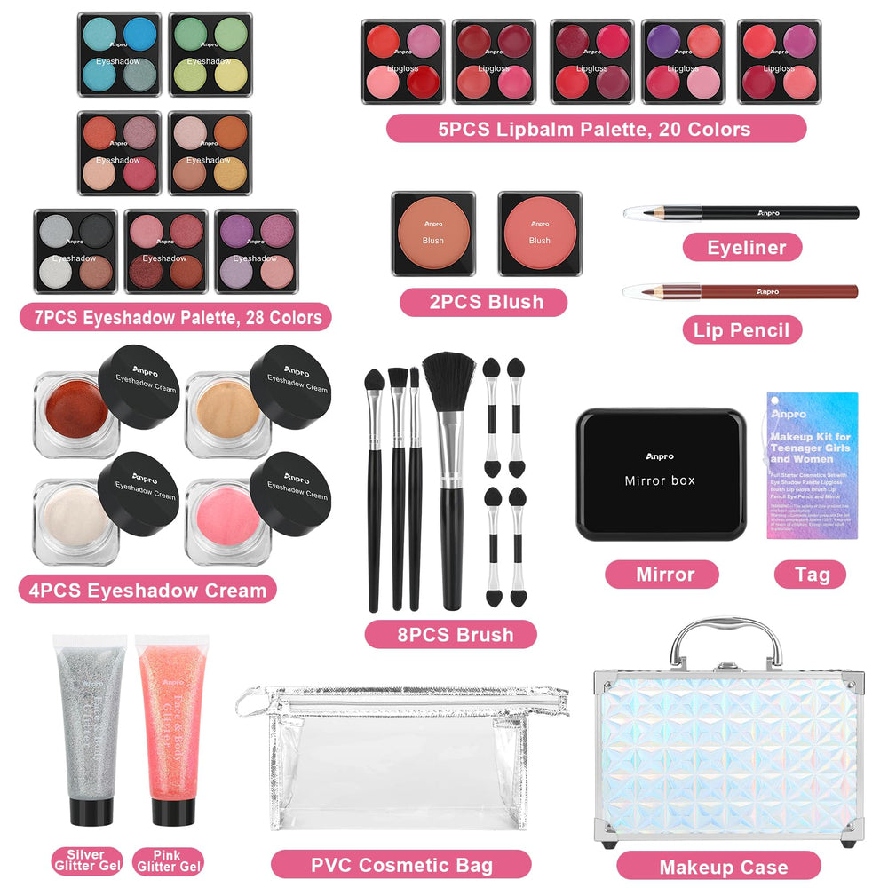 Paleta de sombras Anpro de 28 colores para looks versátiles