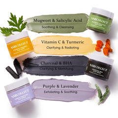 ANRCOLLECT mascarilla-arcilla-purpura: purifica e hidrata para una piel revitalizada.