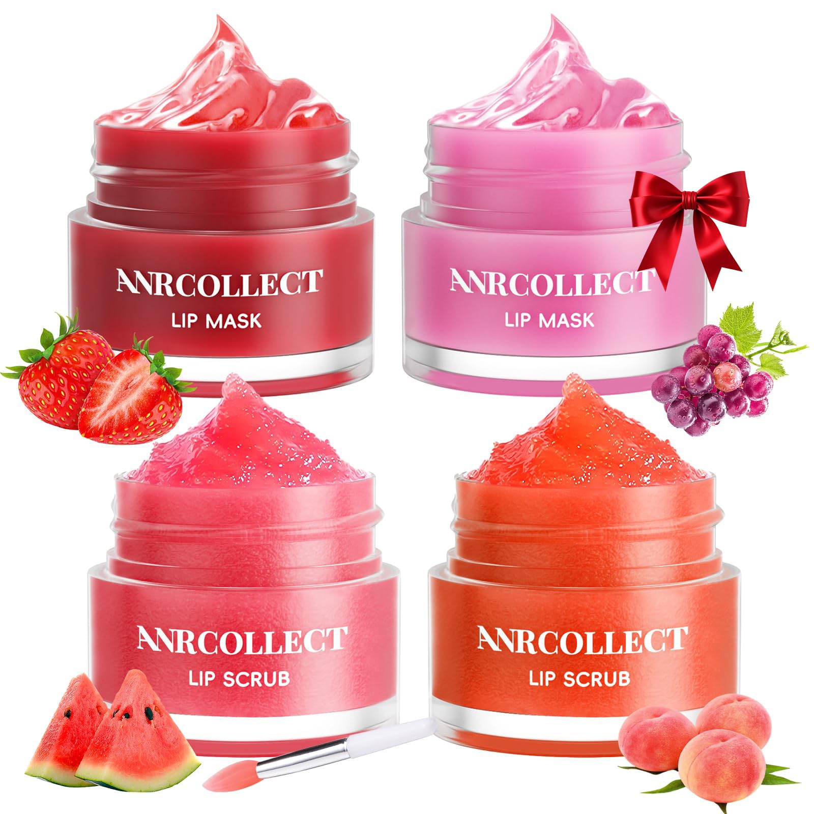 ANRCOLLECT Exfoliante Labial Sandía: exfolia suavemente y suaviza labios secos.