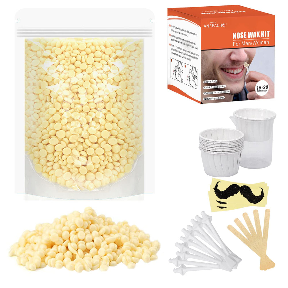 ANREACHO kit cera nariz orejas 100 g para grooming rápido y cómodo