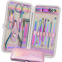 ANRUI set-manucura de 12 piezas en acero inoxidable, ideal para uso diario.