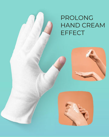 Guantes ANSMIO de algodón para piel seca, protección suave.
