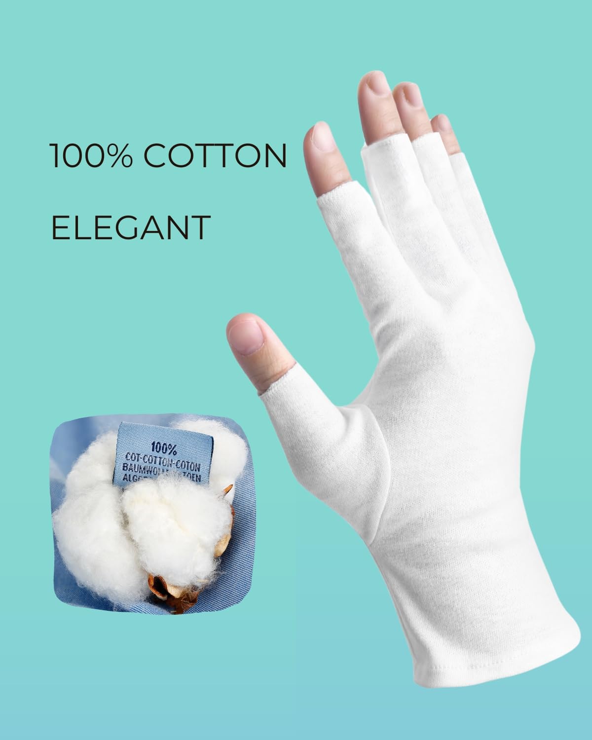 ANSMIO guantes para uso nocturno que cuidan la piel seca