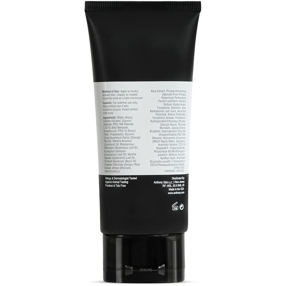 Anthony After Shave Balm ingredientes naturales y aloe vera para calmar irritaciones