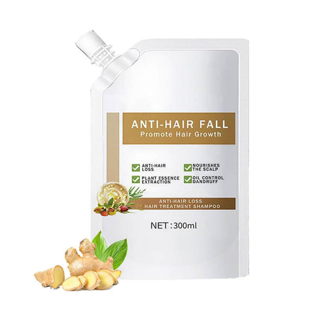 Champú anti caída del cabello en envase de 300 ml para uso diario