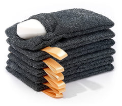 Antimbee bolsa exfoliante para jabón, juego de seis, facilita espuma abundante en la ducha.