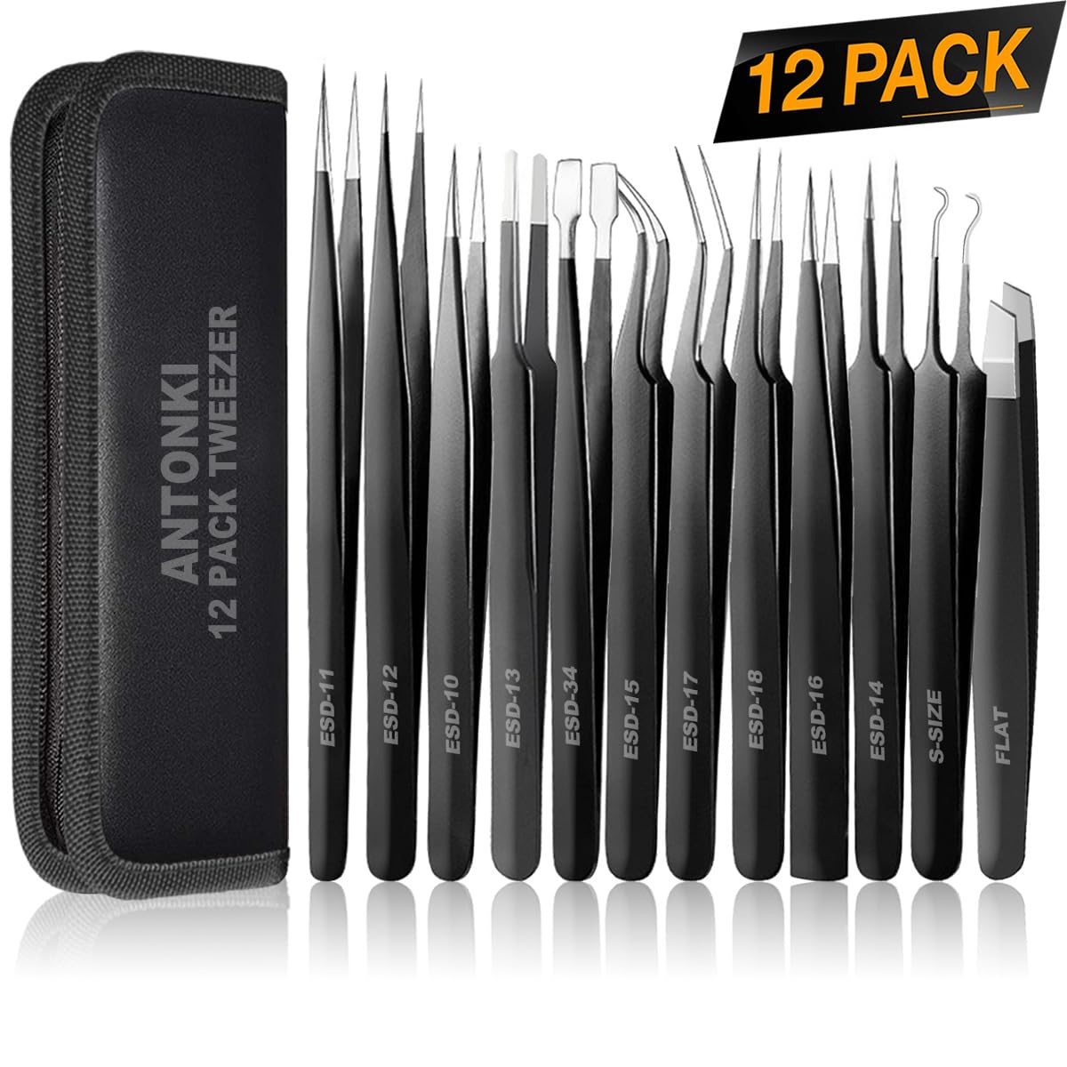 Pinzas portatil Antonki ligeras para llevar en bolso o maleta.