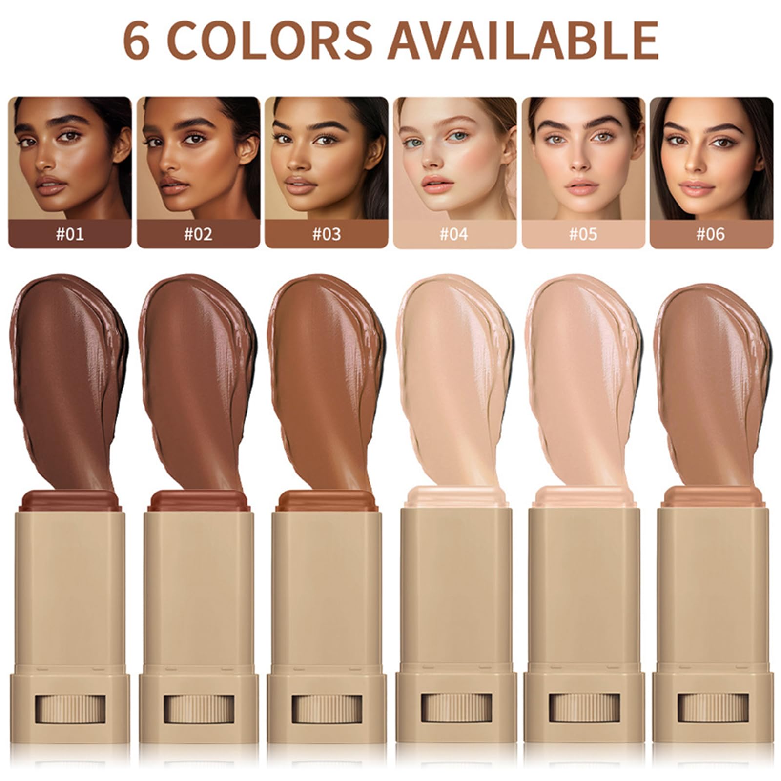 Anweina Base Stick Acabado Natural, aspecto piel real y ligero.