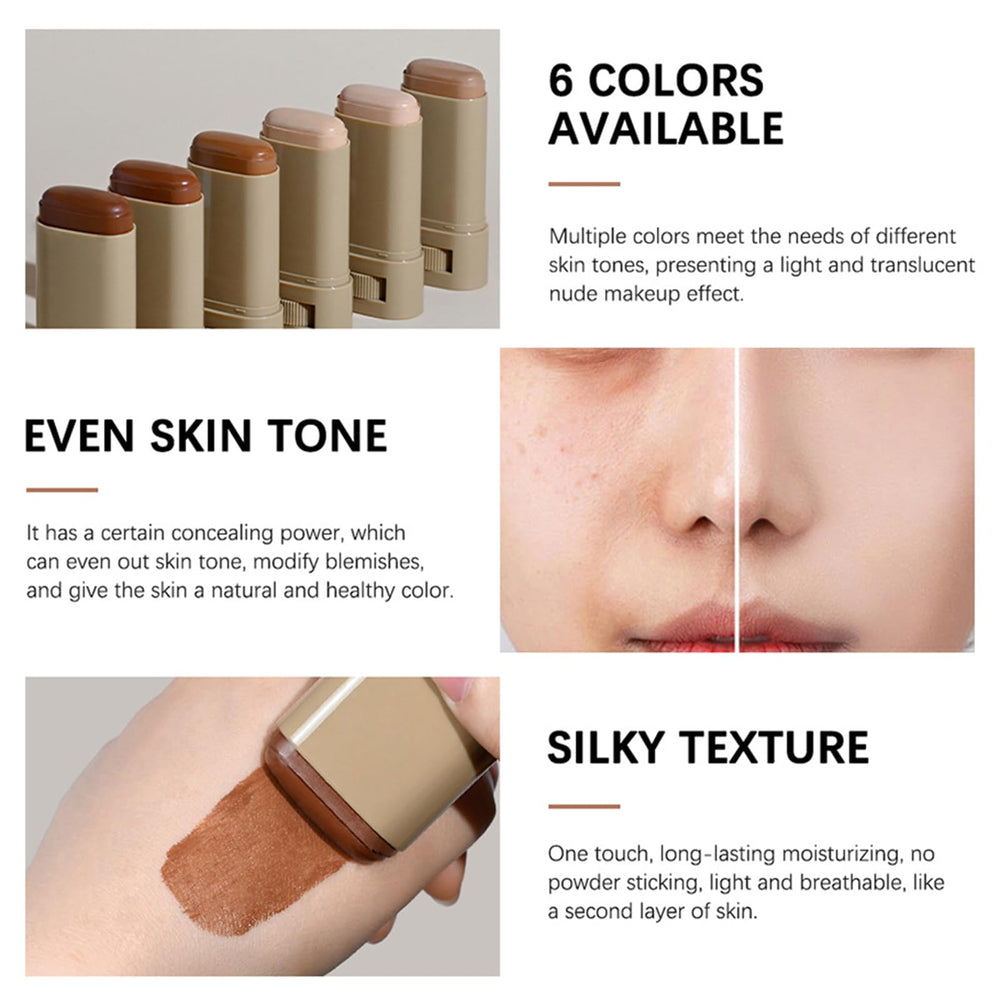 Anweina Stick Maquillaje Portátil, perfecto para retoques en cualquier momento.