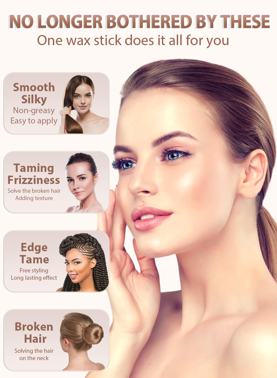 AnWoor ingredientes naturales cera de abejas y aceites para cabello sano