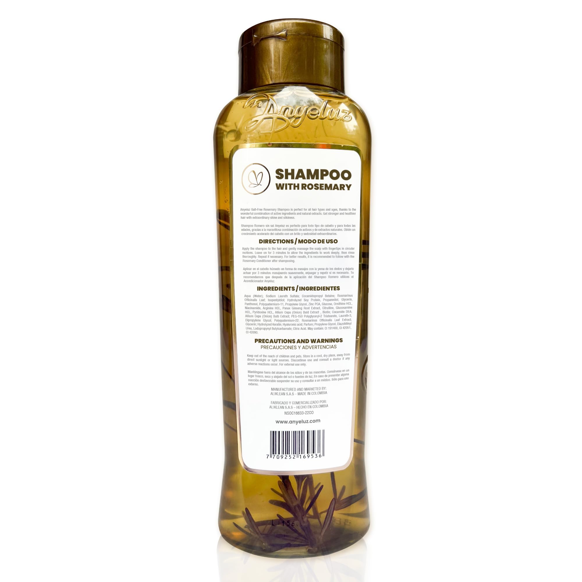 Anyeluz Champú Romero, apto para todo tipo de cabello y estilos.