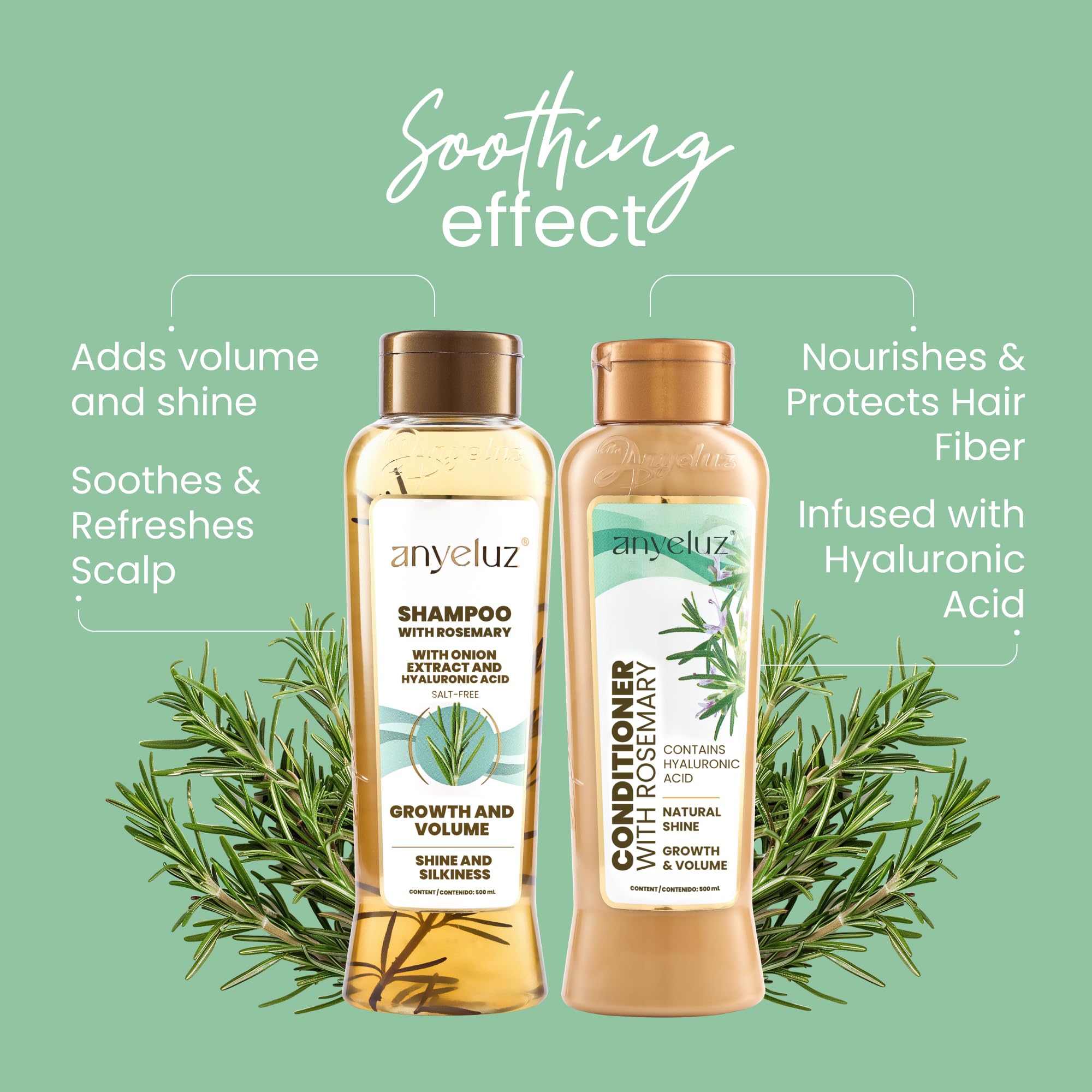 ANYELUZ rituel romarin: douche rafraîchissante pour un moment bien-être.