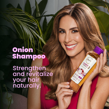 ANYELUZ champú cebolla: control de grasa desde la raíz para cabello fresco