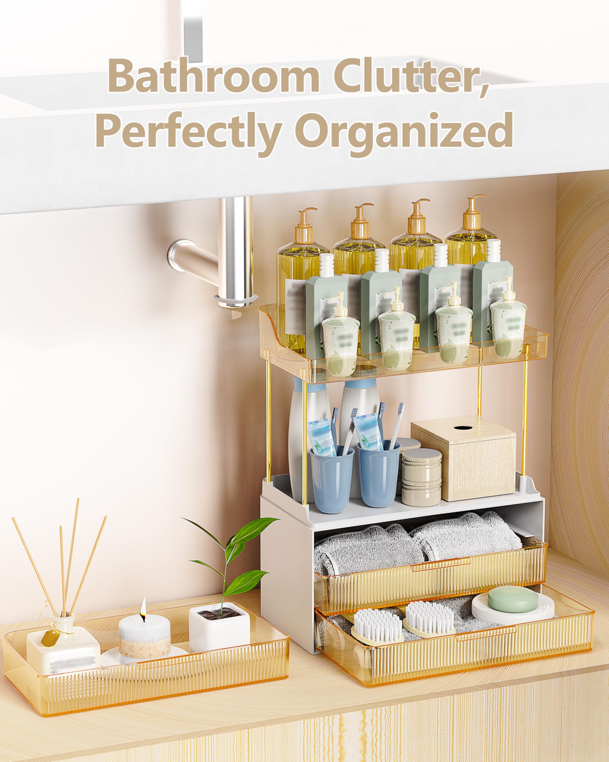 Anylady Acabado dorado elegante complementa cualquier baño o dormitorio.