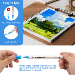 AnyMark precisión de dibujo para uñas con trazos finos y detalles.