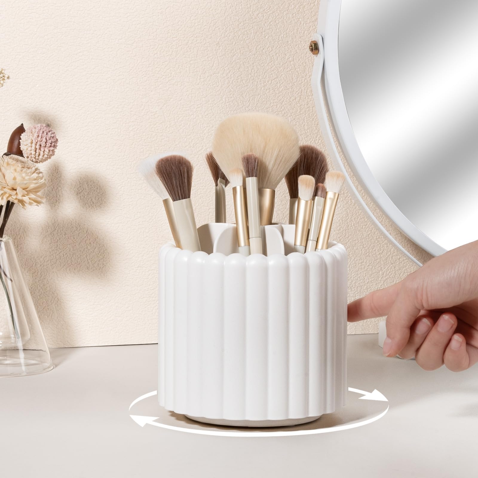 Anyoifax: Compartimentos removibles 7 espacios, flexibilidad para herramientas de belleza.