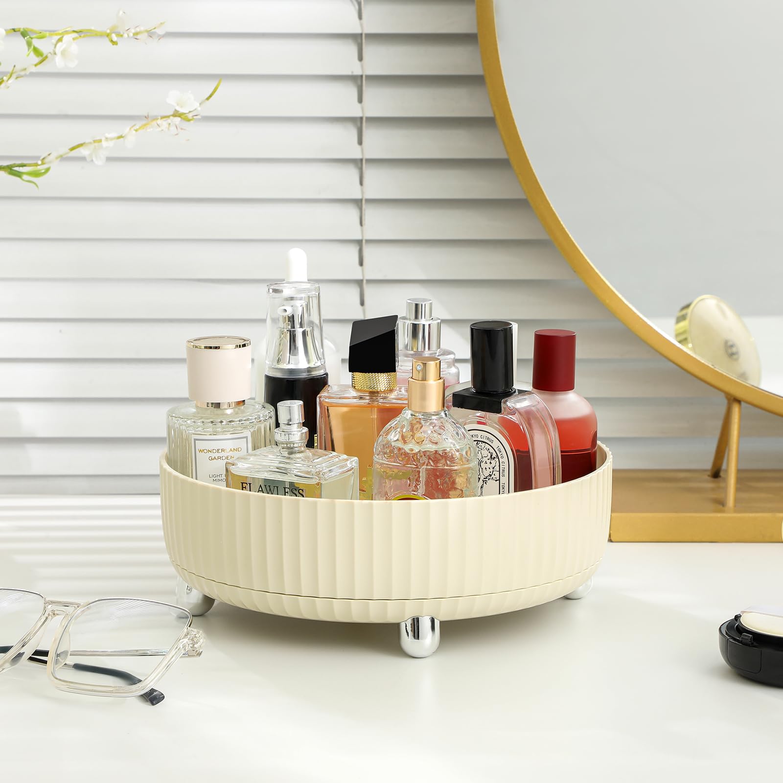 Anyoifax giratorio de belleza 360, cosméticos visibles y al alcance.
