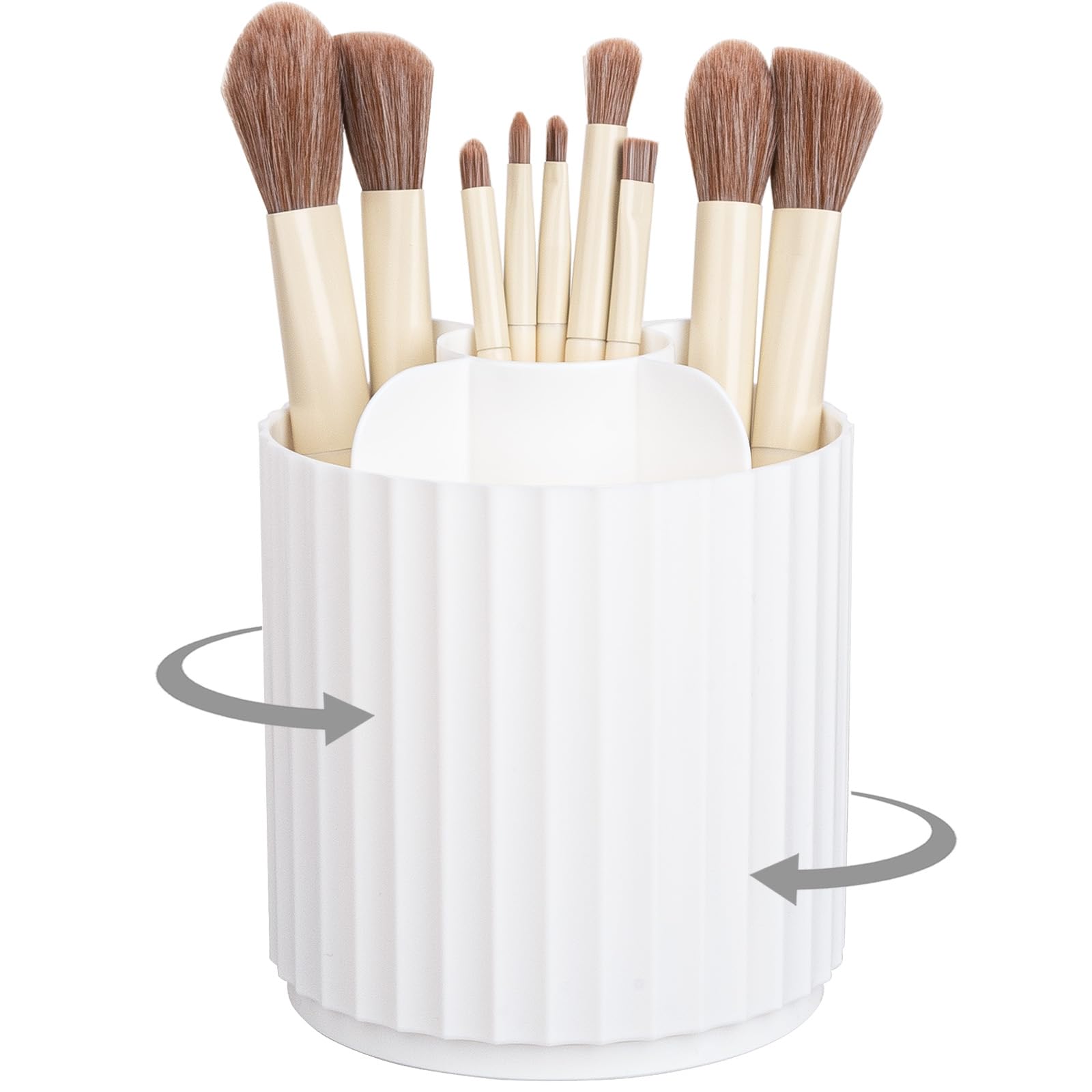 Anyoifax organizador de pinceles con giro 360°, acceso rápido para tu maquillaje.