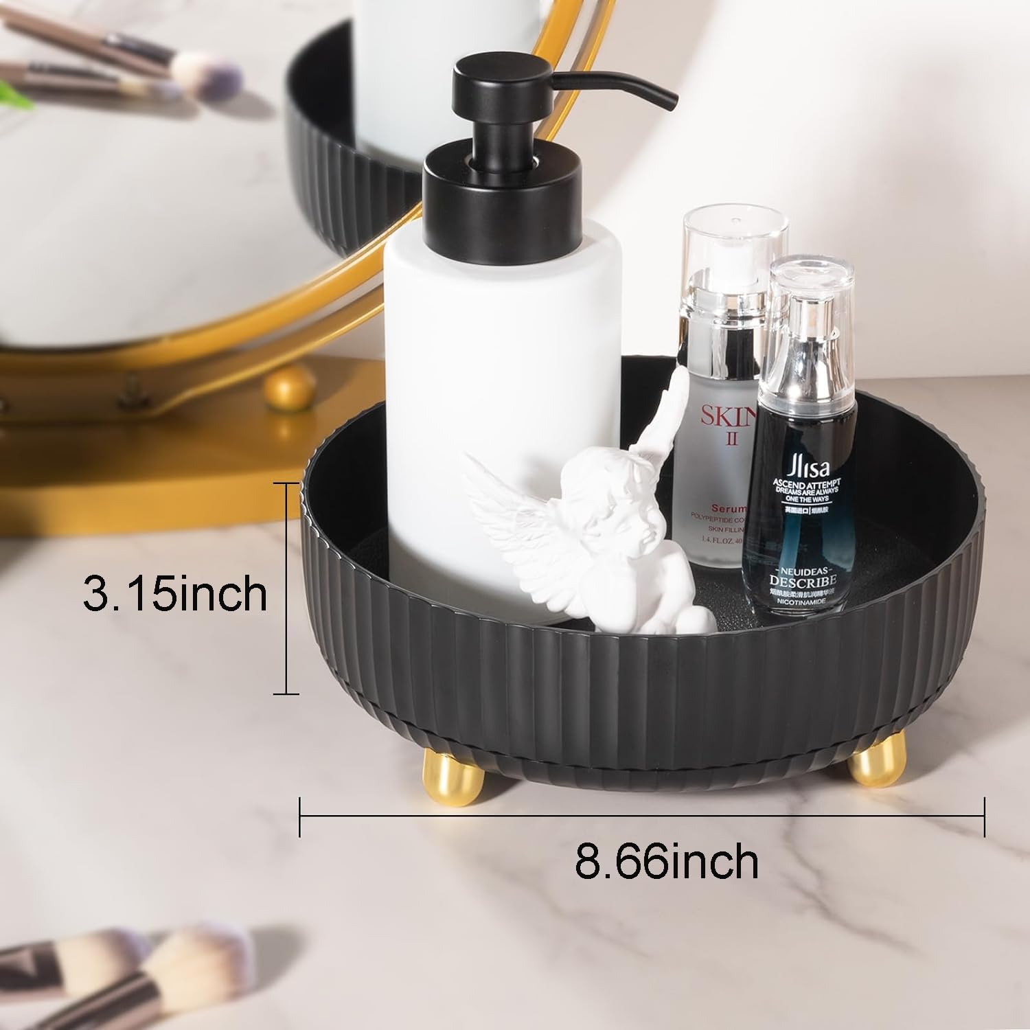 Anyoifax Uso Tocador Bano mantiene cosméticos a mano y armonia en la decoracion.
