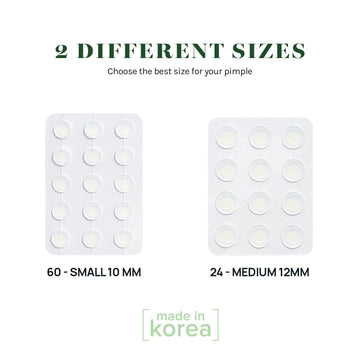 AOA Studio absorbing cover patch on skin, keeping blemish area protected for up to 24 hours.