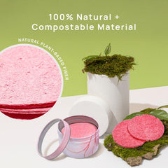 Exfoliación suave con esponjas AOA STUDIO para piel sensible