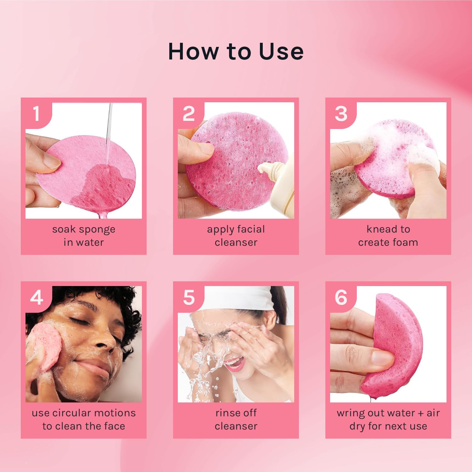 Uso personal o comercial de esponjas faciales AOA STUDIO