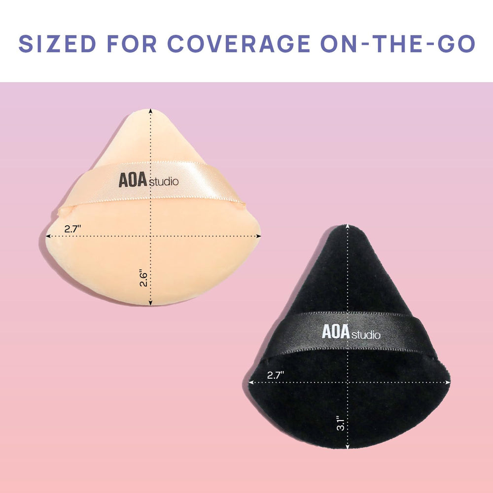 AOA STUDIO Velvet Puffs: borlas duraderas y reutilizables para uso diario.