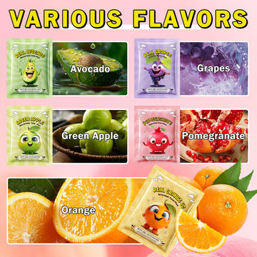 AOAZXBB mascarilla fruta manzana verde para niños, piel suave