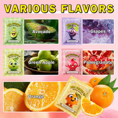AOAZXBB mascarilla fruta manzana verde para niños, piel suave