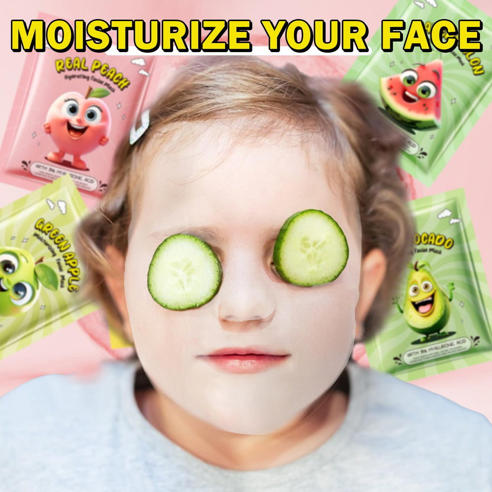 AOAZXBB mascarilla fruta pina para niños, sensación refrescante