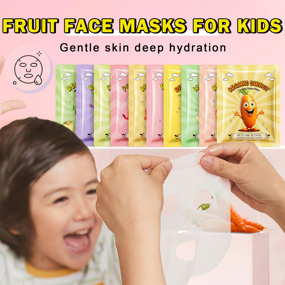 AOAZXBB mascarilla fruta uva para niños, nutrición ligera