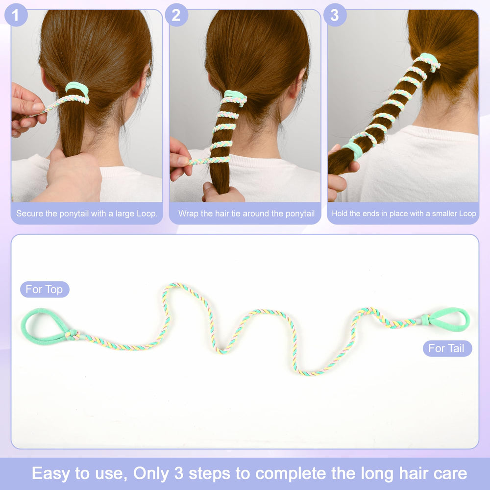 AOCOROE coleteros espiral purpura evita roce y tirones