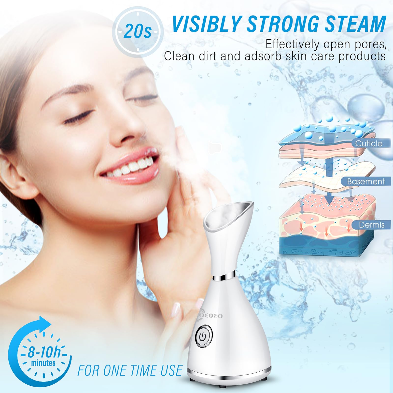 AOEDEO esponja limpieza facial suave para exfoliar sin irritar.