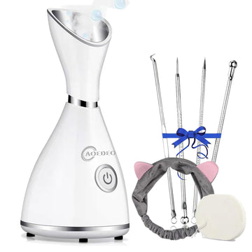 AOEDEO vaporizador nano-iónico para rostro con niebla cálida y limpieza facial.