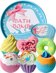 Aofmee bombas de baño, juego de 6, para relajación con aroma duradero.