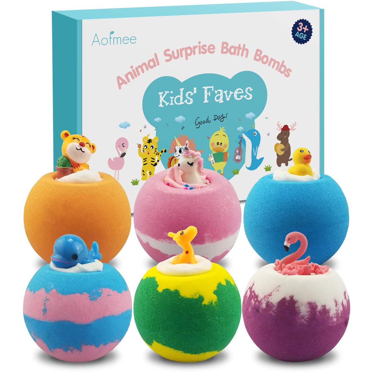 Bomba de Aofmee con juguete interior, ideal para la hora del baño divertida
