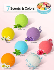 Aofmee bombas de baño con relajación efervescente y fragancias envolventes.