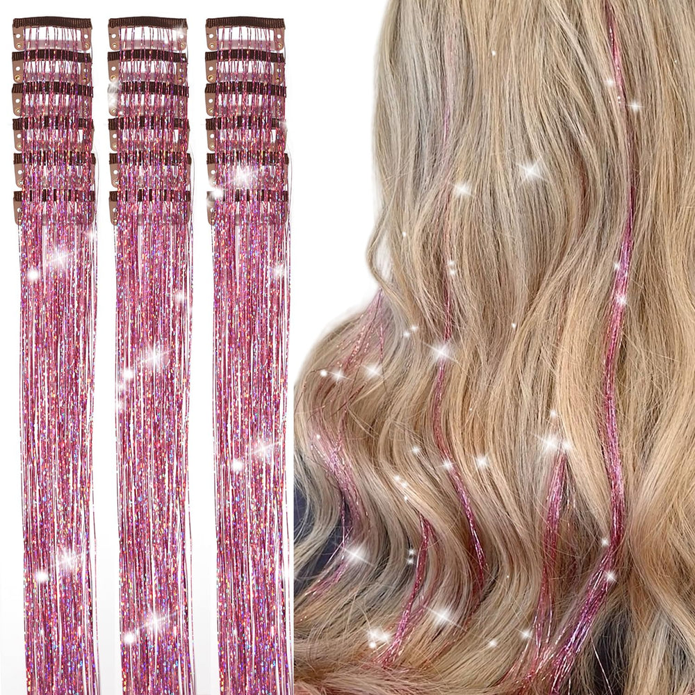 Aokomisu purpurina para cabello rosa, brillo para fiestas y peinados