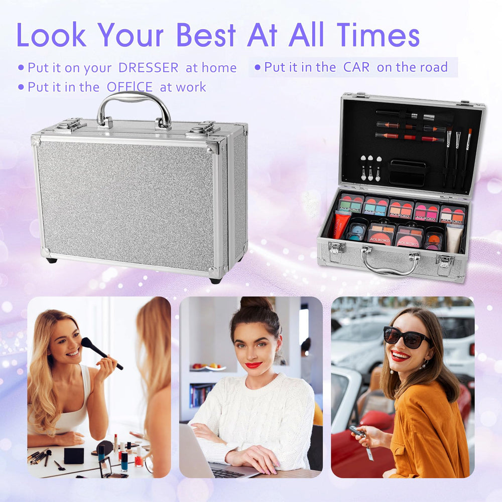 Brochas de maquillaje AOLIKOKO, 8 piezas para aplicación precisa.