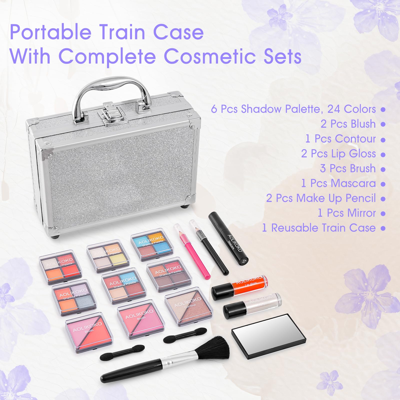 AOLIKOKO paleta de sombras 24 colores para looks versátiles