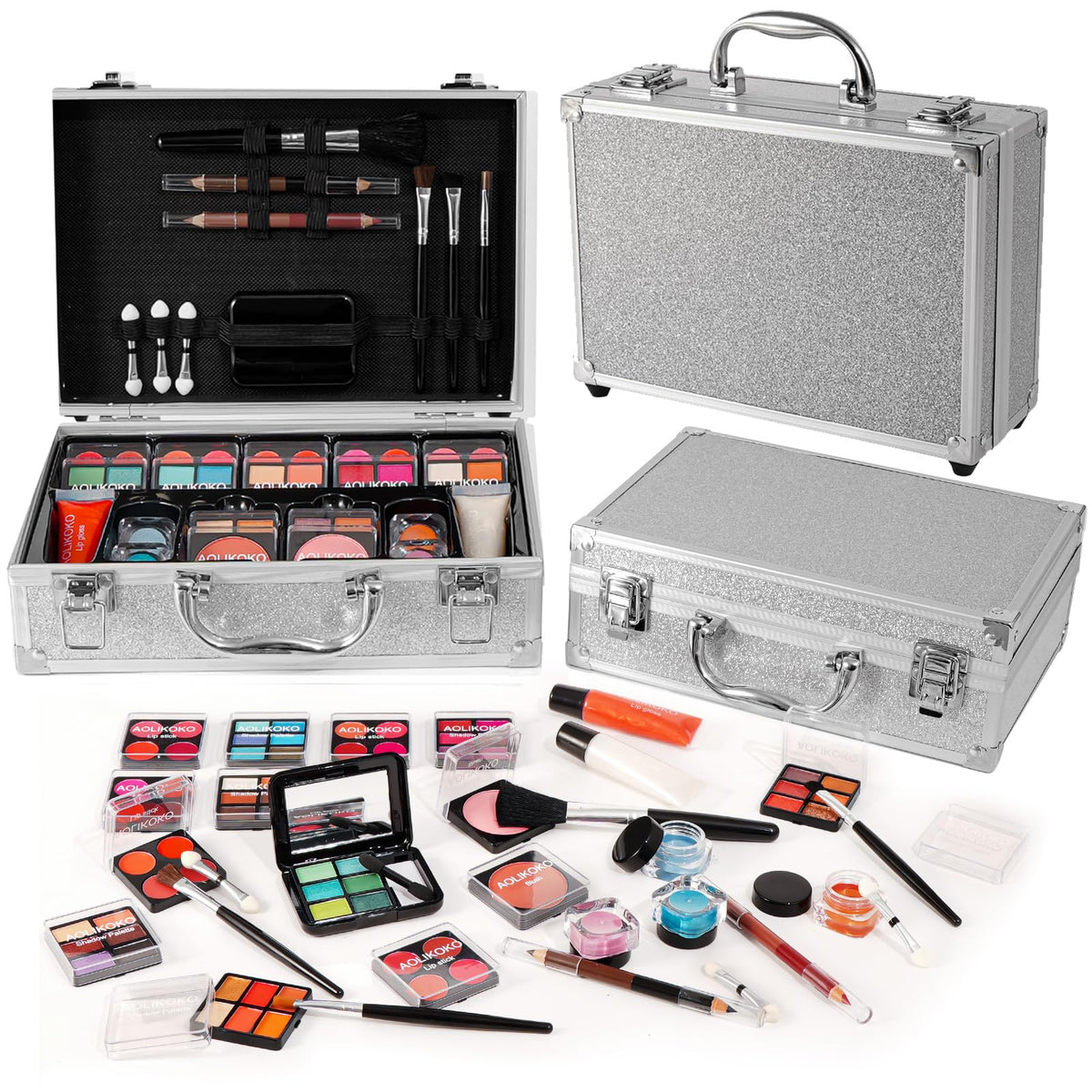 AOLIKOKO kit maquillaje portátil ideal para retoques diarios sobre la marcha.